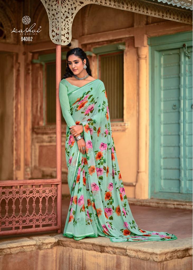 Kashvi Yashvi 2 Fancy Ethnic Wear Georgette Designer Fancy Saree Collection